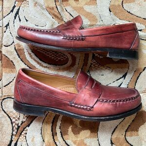 Allen Edmonds Cavanaugh Pinch Penny Slip-on Loafer - Oxblood Calfskin Size 10 D